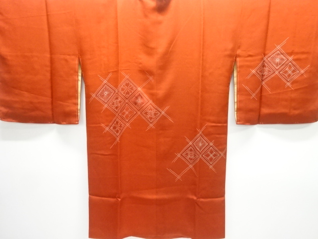 花菱模様刺繍ロング絵羽道行コート